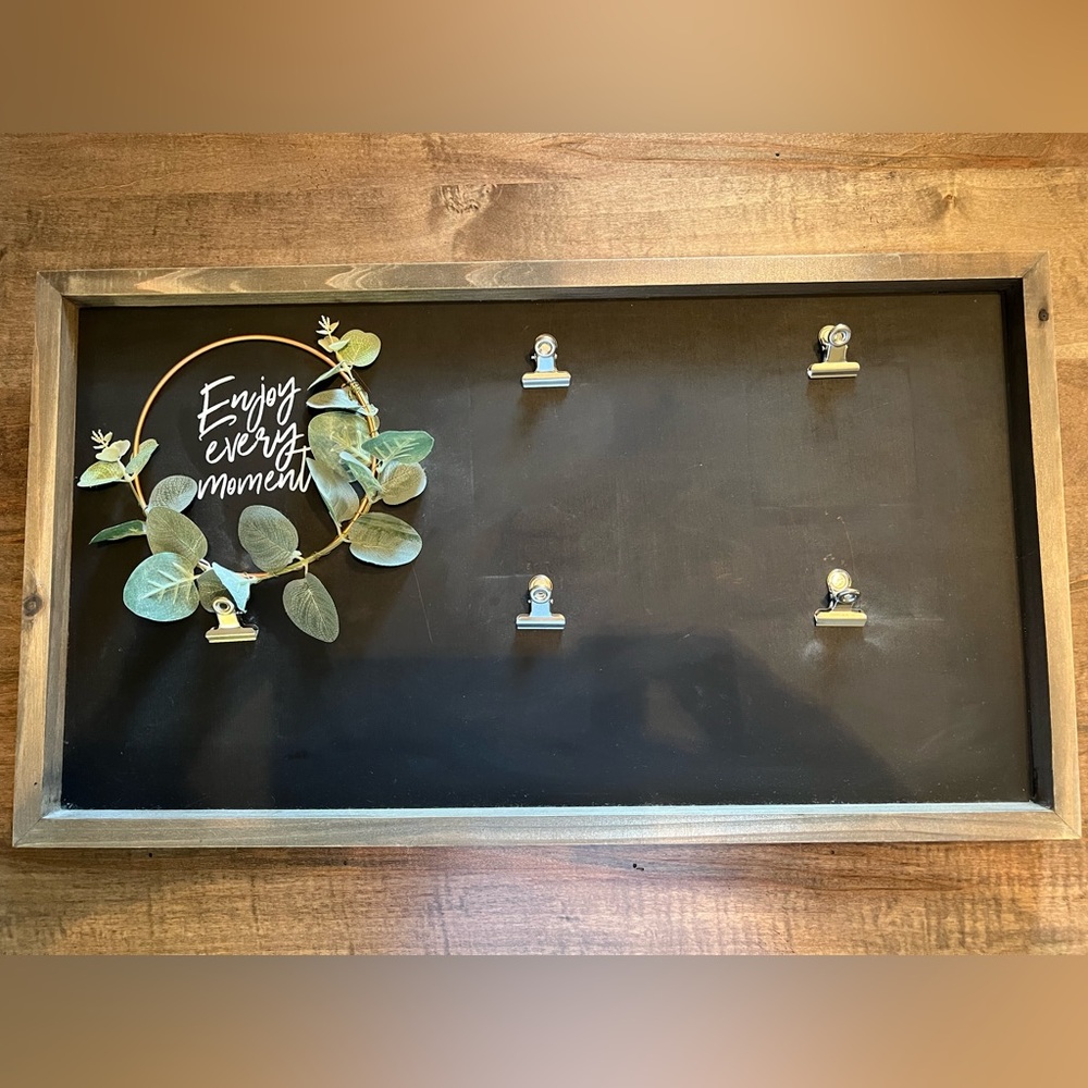 Wooden “Enjoy Every Moment” Wall Decor Picture Frame